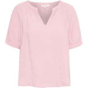 Part Two, Casual korte mouw blouse voor moderne vrouwen Roze, Dames, Maat:2XL