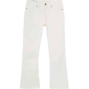 Dondup, Bianco Ss 23 Flared Jeans - Hoge Taille, Enkel Lengte Wit, Dames, Maat:W28