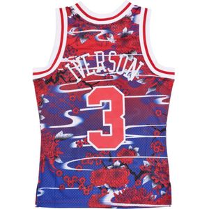 Mitchell & Ness, Tops, Heren, Rood, L, Polyester, NBA Swingman Jersey 1996 Allen Iverson