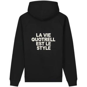 Quotrell, Sweatshirts & Hoodies, Heren, Zwart, S, Katoen, Quotrell La Vie Vest Heren Zwart/Beige
