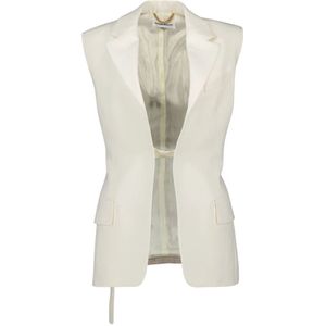 Victoria Beckham, Mouwloos Vest Wit, Dames, Maat:XS