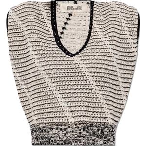 Diane Von Furstenberg, Claud vest Wit, Dames, Maat:XS