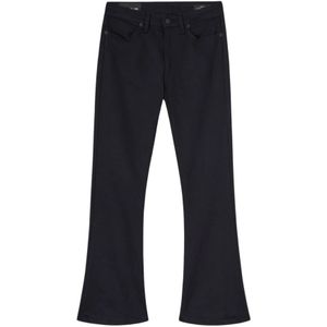 Dondup, Super Skinny Bootcut Denim Jeans Zwart, Dames, Maat:W28