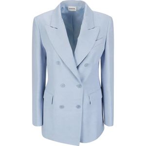 P.a.r.o.s.h., Stijlvolle Blazer Blauw, Dames, Maat:S