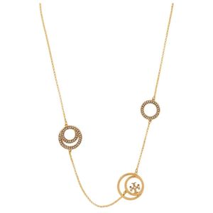 Tory Burch, Accessoires, Dames, Geel, ONE Size, ‘Miller’ messing ketting
