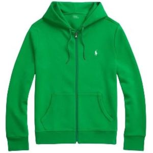 Polo Ralph Lauren, Sweatshirts & Hoodies, Heren, Blauw, M, Katoen, Hooded Zip-Up Sweater