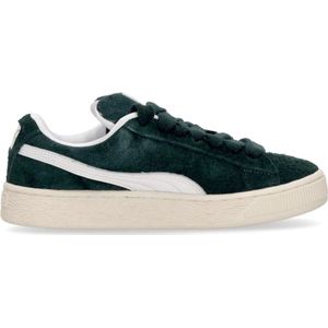 Puma, Schoenen, Heren, Groen, 46 EU, Suède, Suede Low Shoe met Oversize Veters