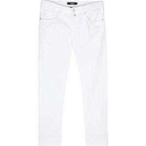 Incotex, Jeans, Heren, Wit, W38, Denim, Blauwe Divisie Witte Jeans