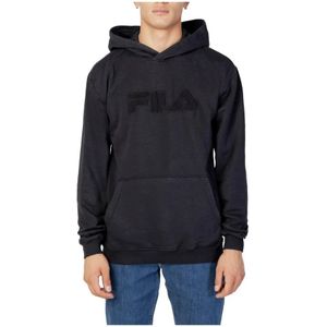 Fila, Blauwe Hoodie Blauw, Heren, Maat:L