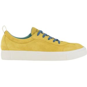 Panchic, Gele Suède Heren Sneakers Box Zool Geel, Heren, Maat:44 EU