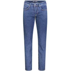 Mac, Jeans, Heren, Blauw, W38 L32, Denim, Authentieke Denim Slim-Fit Jeans