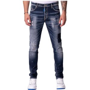 My Brand, Jeans, Heren, Blauw, W34, Slim-Fit Jeans voor Moderne Man