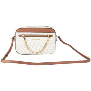 Michael Kors, Tassen, Dames, Veelkleurig, ONE Size, Handtekening Leren Ketting Crossbody Tas