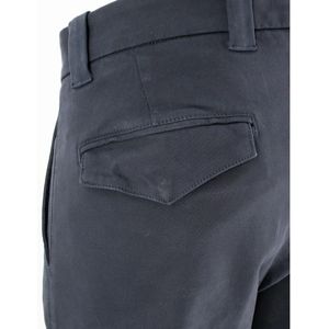 Eleventy, Broeken, Heren, Blauw, W38, Katoen, Cargo Stretch Katoenen Broek