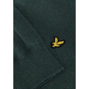 Lyle & Scott, Truien, Heren, Groen, M, Katoen, Heren Katoen Merino Gebreide Polo