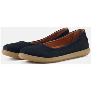 Nature Footwear, Schoenen, Dames, Blauw, 38 EU, Leer, Marie Ballerina Nubuck Navy