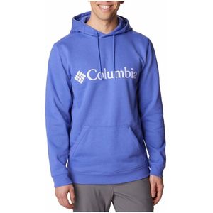 Columbia, Sweatshirts & Hoodies, Heren, Blauw, S, Logo Hoodie voor dagelijkse stijl