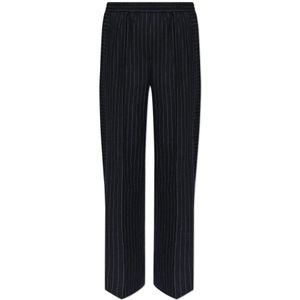 PS By Paul Smith, Broeken, Dames, Blauw, M, Wol, Gestreepte broek