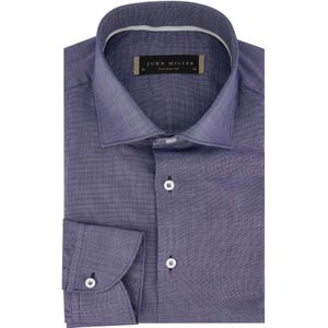 John Miller, Overhemden, Heren, Blauw, 4Xl, Katoen, Blauw Tailored Fit Business Overhemd