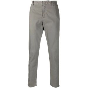Dondup, Slim-Cut Dove Grey Jeans Grijs, Heren, Maat:W36