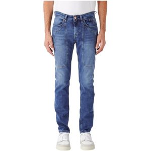 Jeckerson, Jeans, Heren, Blauw, W42, Slim Fit Broek met 5 Zakken