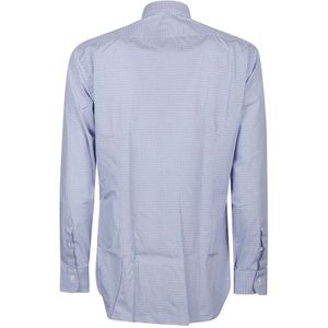 Barba Napoli, Overhemden, Heren, Blauw, 3Xl, Katoen, Casual Hals Shirt