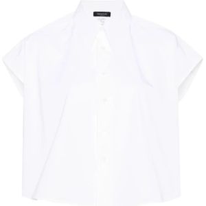 Fabiana Filippi, Blouses & Shirts, Dames, Wit, 2Xs, Katoen, Witte Katoenen Poplin Shirt