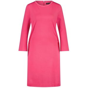 Marc Cain, Comfortabele Jersey Jurk met 3/4 Mouwen Roze, Dames, Maat:XS