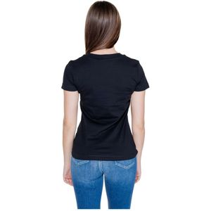 Calvin Klein Jeans, Tops, Dames, Zwart, XL, Katoen, Monologo Tee - Dames T-shirt