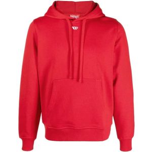 Diesel, Hoodies Rood, Dames, Maat:S