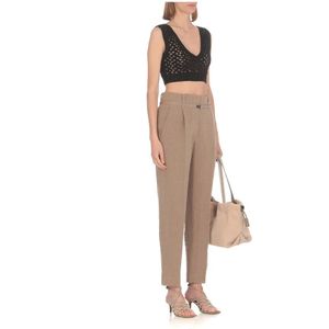 Brunello Cucinelli, Tops, Dames, Zwart, M, Sleeveless Tops