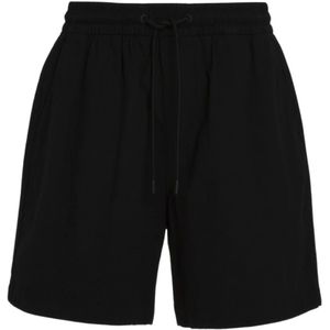 Calvin Klein, Korte broeken, Heren, Zwart, L, Katoen, Zwarte Organische Katoenen Shorts - Rechte Pasvorm