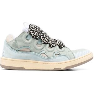 Lanvin, Chunky Curb Lace-up Sneakers Blauw, Heren, Maat:41 EU