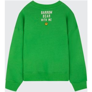 Barrow, Sweatshirts & Hoodies, unisex, Groen, L, Katoen, Iconische Teddy Sweater