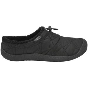 Keen, Zwarte pantoffels met rubberen zool Zwart, Dames, Maat:41 EU