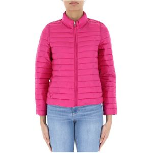 Marella, Jassen, Dames, Roze, S, Polyester, Fuchsia Reversible Puffer Coat