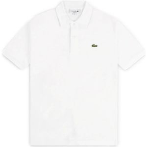 Lacoste, Tops, Heren, Wit, XL, Witte Polo Shirt Stedelijke Stijl
