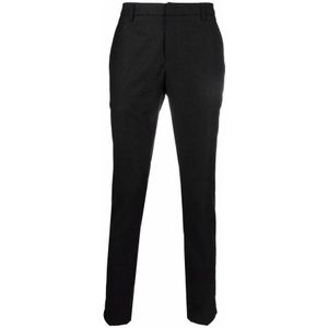 Dondup, Broeken, Heren, Grijs, W32, Katoen, Slim Grijze Broek Twill Stof