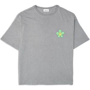 Amish, Tops, Heren, Grijs, S, Katoen, Jersey Grey Grafisch T-Shirt