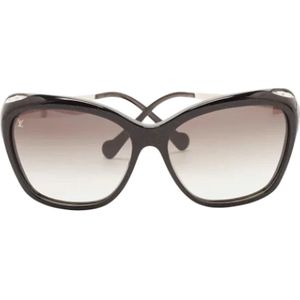 Louis Vuitton Vintage, Pre-owned Acetate sunglasses Zwart, unisex, Maat:ONE Size