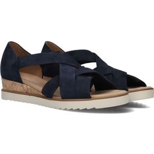 Gabor, Schoenen, Dames, Blauw, 40 1/2 EU, Suède, Navy Suède Sandalen