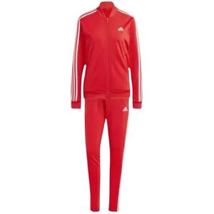 Adidas, Sport, Dames, Rood, S, Rode 3-Stripes Trainingspak voor Vrouwen