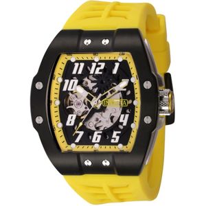 Invicta Watches, Accessoires, Heren, Zwart, ONE Size, S1 Rally Automatisch Horloge - Zwarte Wijzerplaat