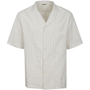 Barena Venezia, Katoenen Hemd met Halve Mouwen Wit, Heren, Maat:XL