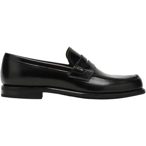 Church's, Schoenen, Heren, Zwart, 44 1/2 EU, Klassieke Leren Loafer Schoenen