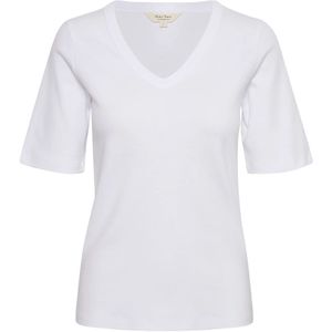 Part Two, Tops, Dames, Wit, L, Katoen, Biologisch Katoen V-Hals T-Shirt Bright White