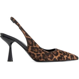 Pierre Hardy, Schoenen, Dames, Bruin, 37 1/2 EU, Leopard Slingback Pumps