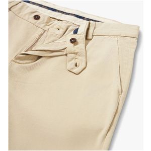 Brooks Brothers, Broeken, Heren, Beige, W38, Katoen, Natuurlijke zandkleurige stretch katoenen chinos