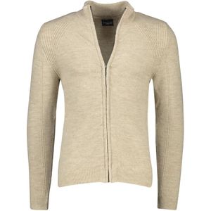 Cavallaro, Sweatshirts & Hoodies, Heren, Beige, L, Wol, Beige Zip Sweatshirt