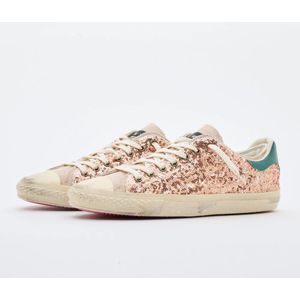 Hidnander, Schoenen, Dames, Beige, 37 EU, Pailletten, Sterloze Zand/Goud Pailletten